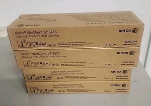 OEM Xerox WC6655,6655i High-Capacity CMYK Toner Set 106R02744/2745/2746/2747 - Picture 1 of 1