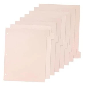 Binder Tabs 8 Sheets Handbook Separator Index Card Dividers Professional - Picture 1 of 8
