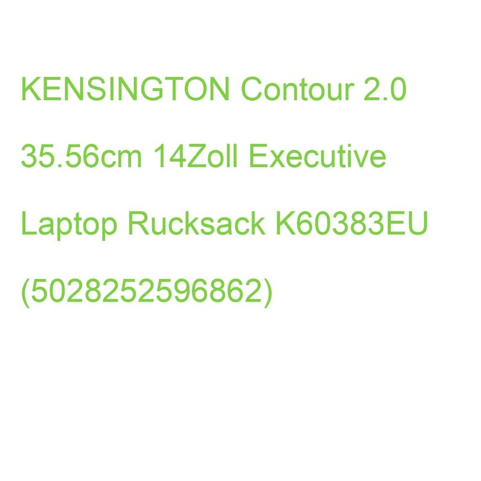Kensington Executive Laptop Backpack 5028252596862