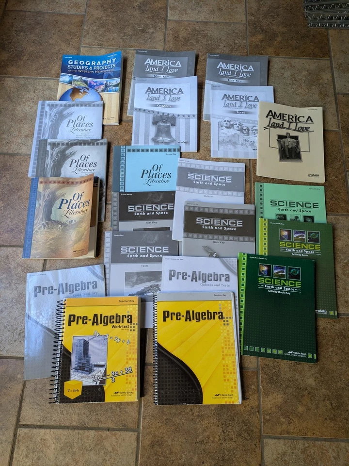 Abeka 8th Grade 8 Lot Of 21 Curriculum Set Beka Math Science Literature Algebra - Image 1 of 4
