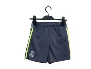 Adidas Jungen grau und grün limette Real Madrid Shorts Größe UK 9-10 Jahre - Bild 1 von 13