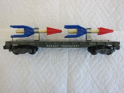 AMERICAN FLYER S 24553 ROCKET TRANSPORT CAR,  1958 ORIGINAL-BEAUTIFUL! $12 SHIP! - Image 1 of 4