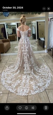 Vestido de novia Allure Romance talla 8. Nuevo. ¡Solo probébalo! Foto 1 de 4