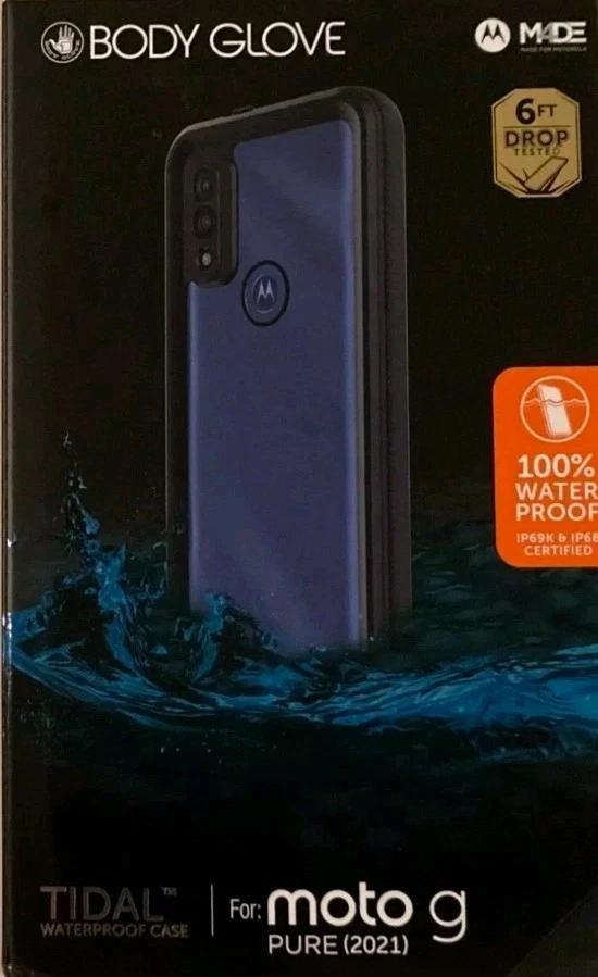 Funda de teléfono impermeable Body Glove Tidal para moto g PURE - negra/transparente Foto 1 de 2