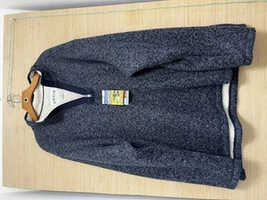 Pullover Orvis Brighton Cuarto Cremallera Para Hombres 3XL Gris Sherpa Forrado Suéter Chaqueta - Imagen 1 de 7