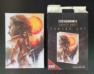The Walking Dead Supply Drop limitierte Serie Leinwand Kunstdruck * Neu geöffnete Verpackung - Bild 1 von 12