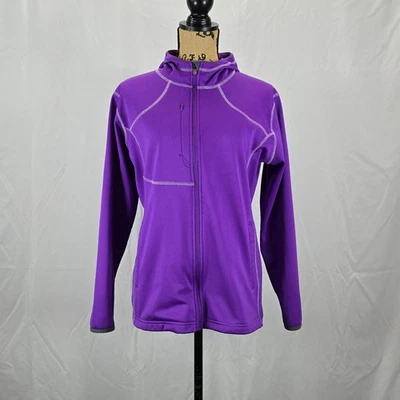 Sudadera con Capucha Tri-Mountain Mujer Polar Cremallera Completa Exterior Talla L Púrpura Senderismo Activo Foto 1 de 4