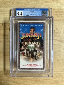 Jumanji (VHS, 1996) – CGC 9.4 A+ – Sealed Slipcover! Robin Williams Classic - Picture 1 of 3
