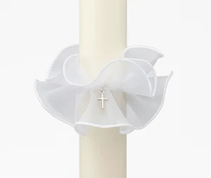 Falda vela antigoteo z vestido de comunión traje de comunión blanco NUEVO - Imagen 1 de 2