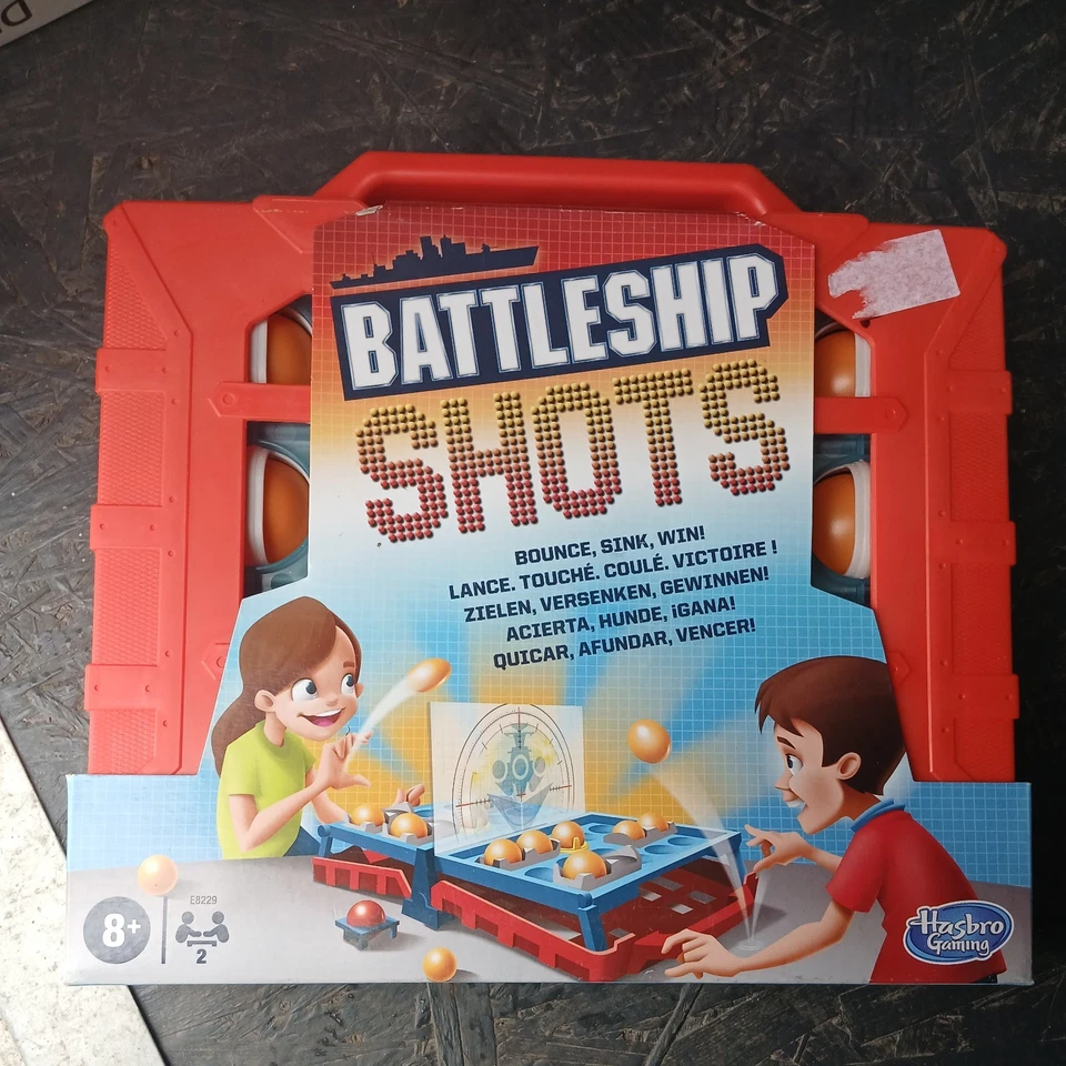 Hasbro Battleship Shots Ball Bouncing Strategy Combat Game Age 8