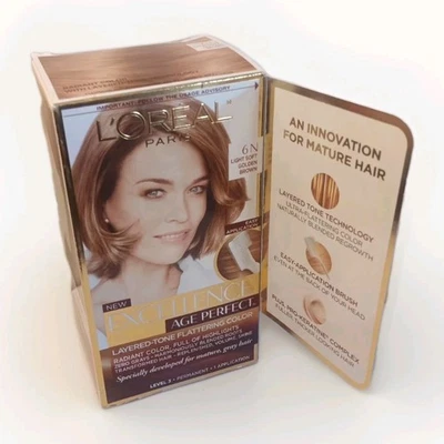 L'OREAL Age Perfect By Excellence 6N MARRÓN DORADO SUAVE CLARO  Foto 1 de 4