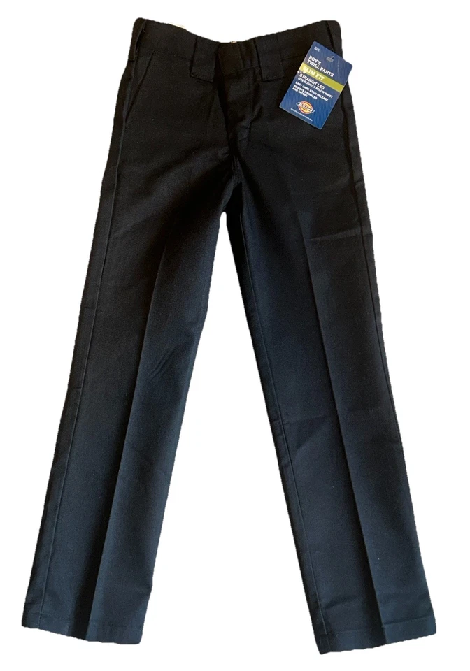 Pantalones Dickies Negros Niños Calce Ajustado Pierna Cónica Liberación de Manchas Talla 7 NUEVO con ETIQUETAS Foto 1 de 4