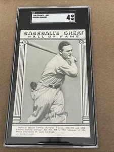 1948 Baseball's Greats HOF Exhibits #15 Rogers Hornsby Graded SGC 4 POP 4 - Bild 1 von 5