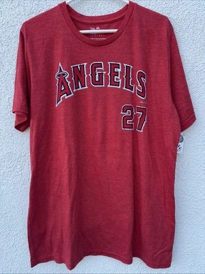 Majestic Threads Los Angeles Angels Mike Trout Jersey style T-Shirt 2X NWT - Image 1 of 4