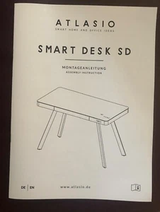 Atlasio Smart Desk SD Weiß,USB-Anschluss,Wireless Charger Bluetooth Schreibtisch - Bild 1 von 5