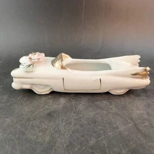 Vintage Gilded Bone China Finned Cadillac Car, Capadimonte Style, Japan - Picture 1 of 10