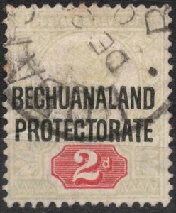 SG62 1897 2d BECHUANALANDIA BRITÁNICA Reina Victoria, Protectorado Bechuanalandia usado - Imagen 1 de 2
