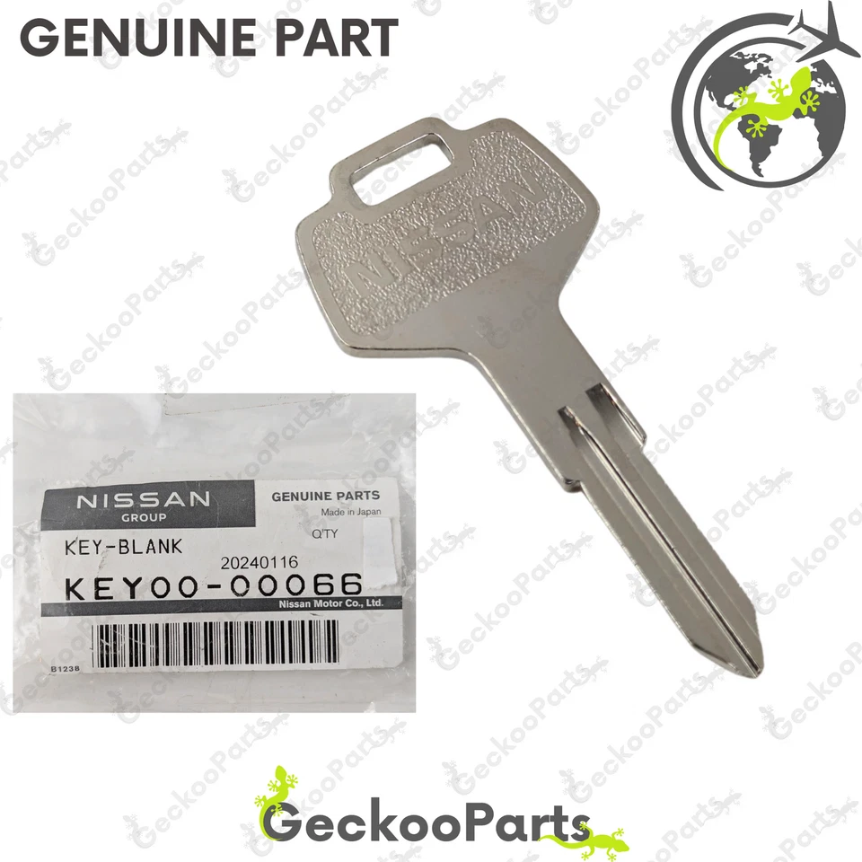 Nissan Genuine New Blank Metal Master Spare Key Uncut KEY00-00066 KEY0000066 1pc - Изображение 1 из 4