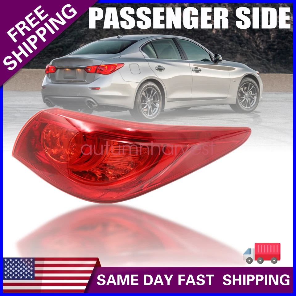 For Infiniti Q50s & Q50 Rear Outer Right Side Tail Light 2014 2015 2016 2017 - Изображение 1 из 4