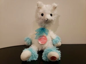Dandee Singing Animated LLAMA Alpaca 14" Plush White Blue Flo Rida GOOD FEELING - Picture 1 of 8
