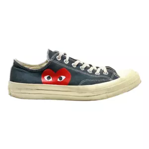 Converse Chuck 70 Comme Des Garcons Low-Top Sneaker Schwarz Canvas Herren UK 10 - Bild 1 von 6
