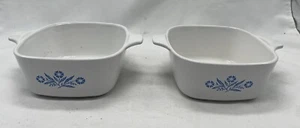 Set Of 2 Corning Ware Blue Cornflower P-43-B. 2 3/4 Cup Dish,Excellent Condition - Picture 1 of 7
