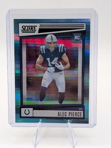 Tarjeta de novato 2022 Panini Score Alec Pierce #386 Aqua Racer 65/199 Colts - Imagen 1 de 5