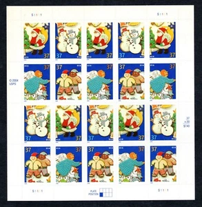 US 2005 SC #3949-52 37 ¢ Weihnachtsfeiertag Kekse - Blatt 20 postfrisch - Bild 1 von 2