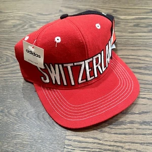 Vintage Adidas SWITZERLAND World Cup Soccer Futbol Snapback Adult Hat NWT - Picture 1 of 5