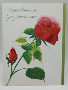 Paralyzed Veterans Of America Greeting Card, Congrats On your Anniversary, Rose - Picture 1 of 3