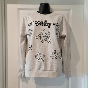 Disney Parks Disney Dogs Pullover Sweatshirt Unisex 2021 Size Small Heather Grey - Picture 1 of 7