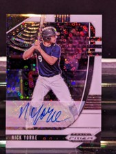 2020 Panini Prizm Draft Picks White Donut Circle 01/50 Nick Yorke #PDP17 Red Sox