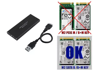 Housing Aluminum - For M2 SATA For USB3 - M.2 2242 2260 And 2280 - Picture 1 of 1