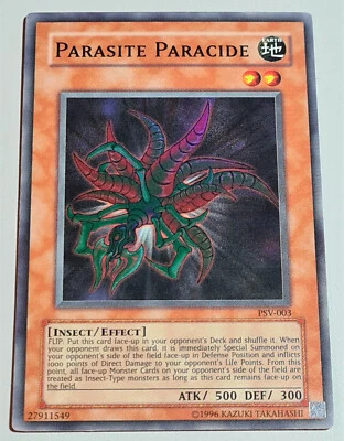 Parasite Paracide #PSV-003 Super Rare Holo Pharaoh's Servant 2002 EN N.Mint-Mint - Bild 1 von 4