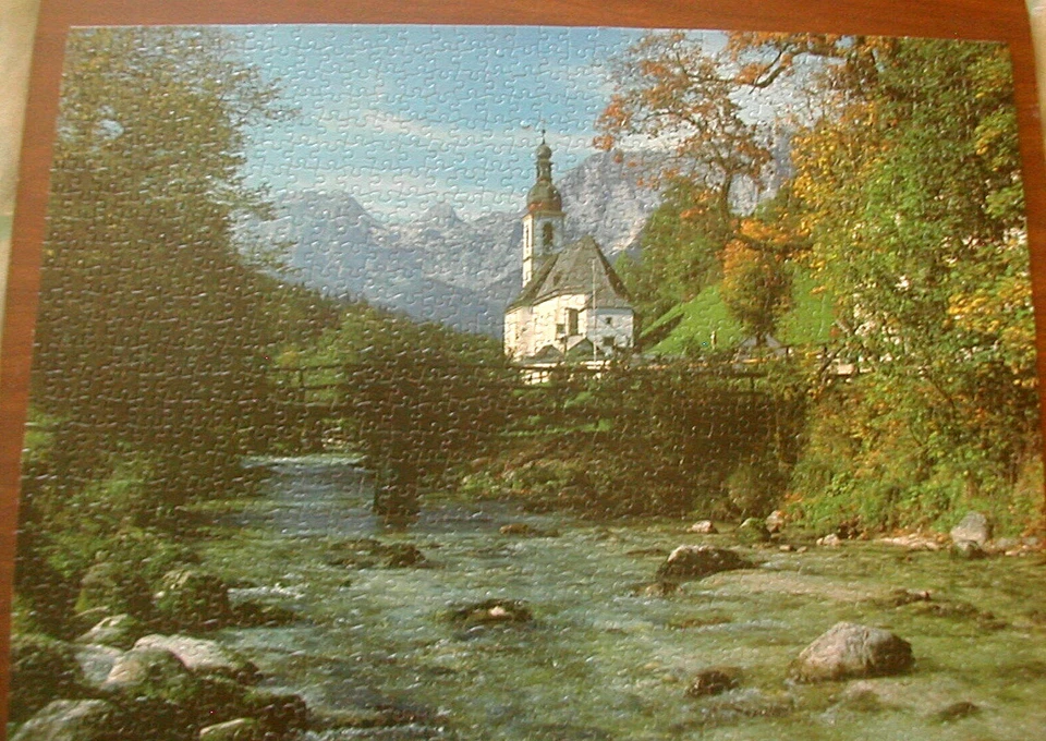 1000 Piece HASBRO/GUILD PUZZLE  Ramsau, Bavaria, GERMANY COMPLETE EUC - Image 1 of 1