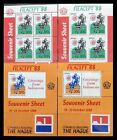121.INDONESIA 1998 (2 NOS) PERF + IMPERF STAMP S/S EQUISTREAN .MNH
