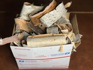 White Birch Bark, Box of Assorted Pieces, Seconds - Picture 1 of 5