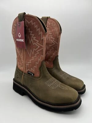 Wolverine Boots Womens Sz 9 Rancher Arrow Wellington Rose Steel Toe Waterproof - Image 1 of 4
