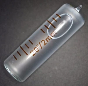 Nivel de reemplazo Vial de vidrio NIb Spirit Bubble Nivel Preciso 35mm x 11mm -Clear - Imagen 1 de 8