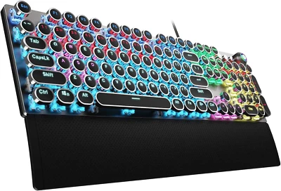 Teclado gamer mecanico exclusivamente para juegos teclados multi color LED NUEVO - Image 1 of 4