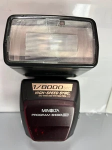 [EXC+5] Minolta Program Flash 5400HS Shoe Mount Tested/Workes From Japan - Picture 1 of 12