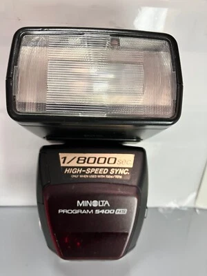 [EXC+5] Minolta Program Flash 5400HS Shoe Mount Tested/Workes From Japan - Image 1 of 4