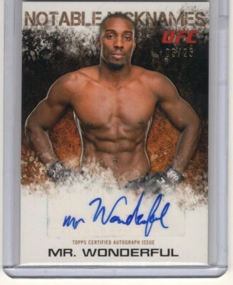 2012 Topps UFC Knockout Notable Nicknames Autograph #NN-PD Phil Davis 3/25 - Image 1 of 2