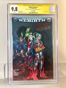 Suicide Squad #1 DC CGC 9.8 Signed by Jim Lee & Alex Sinclair ConExclusive Foil - Picture 1 of 3