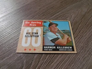 VINTAGE 1968 TOPPS  SPORTING NEW ALL STAR HARMON KILLEBREW #361 BASEBALL CARD #2 - Picture 1 of 2