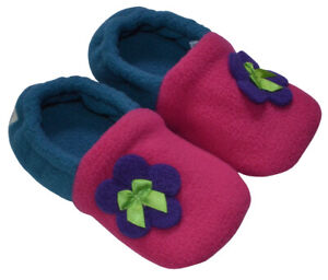 Toddler Slip Resistant House Slipper Shoes - Pink/Peacock - Size 7