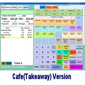 SAXPOS Point of Sale Software POS Takeaway-Cafe, Fish & Chips, Pizza, Kebab Shop