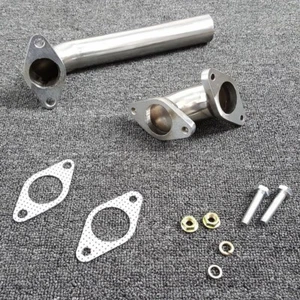 Turbo External Wastegate Exhaust Tube Pipe Elbow Adaptor 35mm/38mm Stainless - Picture 1 of 8