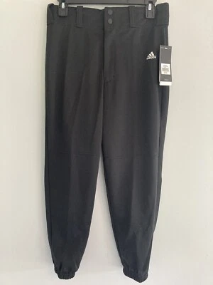 Adidas Black Aeroready Triple Stripe Traditional Baseball Elastic Pants Youth XL - Image 1 of 4