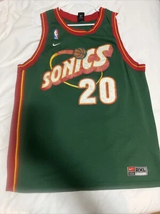 Vintage Gary Payton #20 Champion Seattle Sonics Basketball NBA Jersey Size XXL - Picture 1 of 8